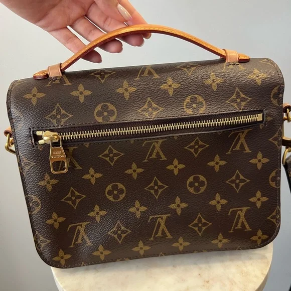 Louis Vuitton Pochette Métis Shoulder Bag Brown Canvas, * AUTHENTIC * - Picture 10 of 12